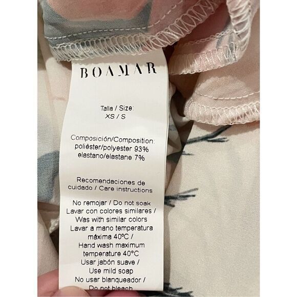 NWT Boamar x Revolve Micaela Pant Ivory Floral Tropical Resort Wear Wide Leg - Picture 6 of 6